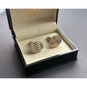 Anson Man Grooved Cufflinks In Box